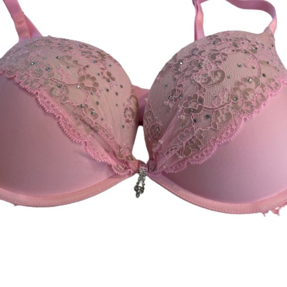 Victoria's Secret Other - Victoria's Secret Padded Demi Bra, Jeweled, 34D